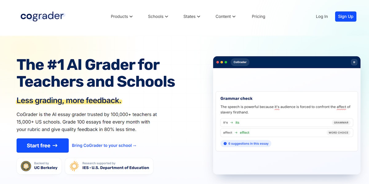 CoGrader is a option for teachers