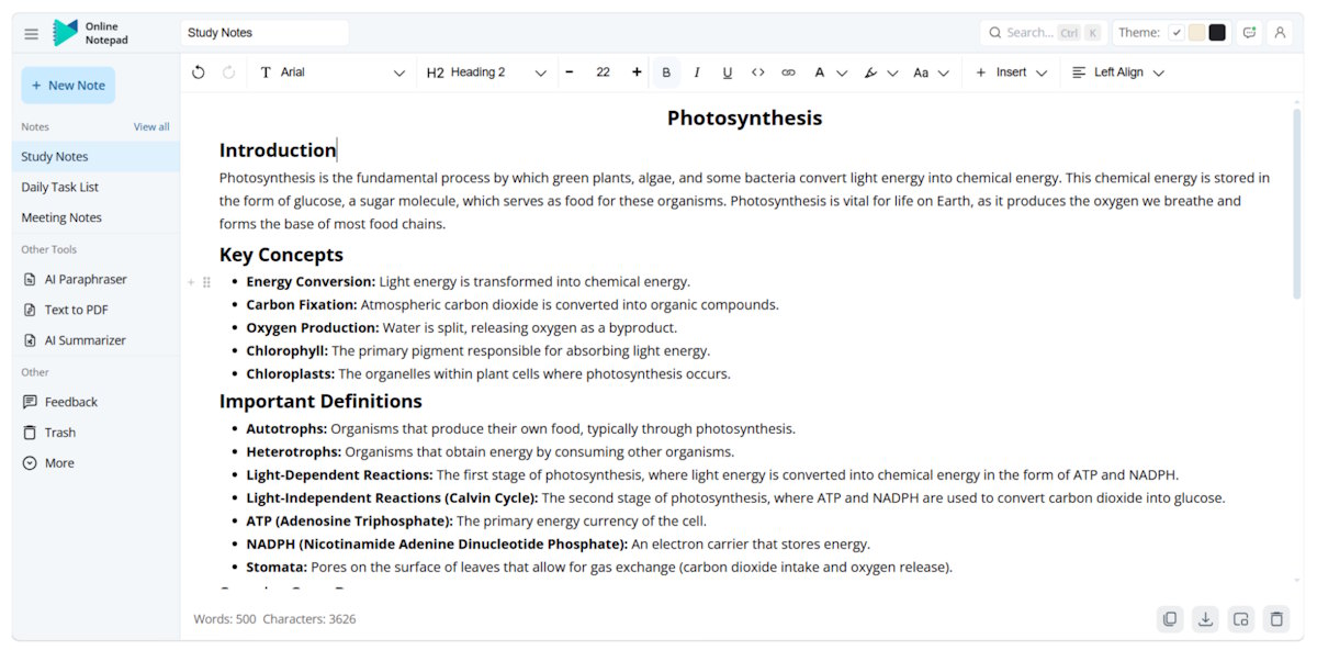 After formatting, this is how the final draft looks
