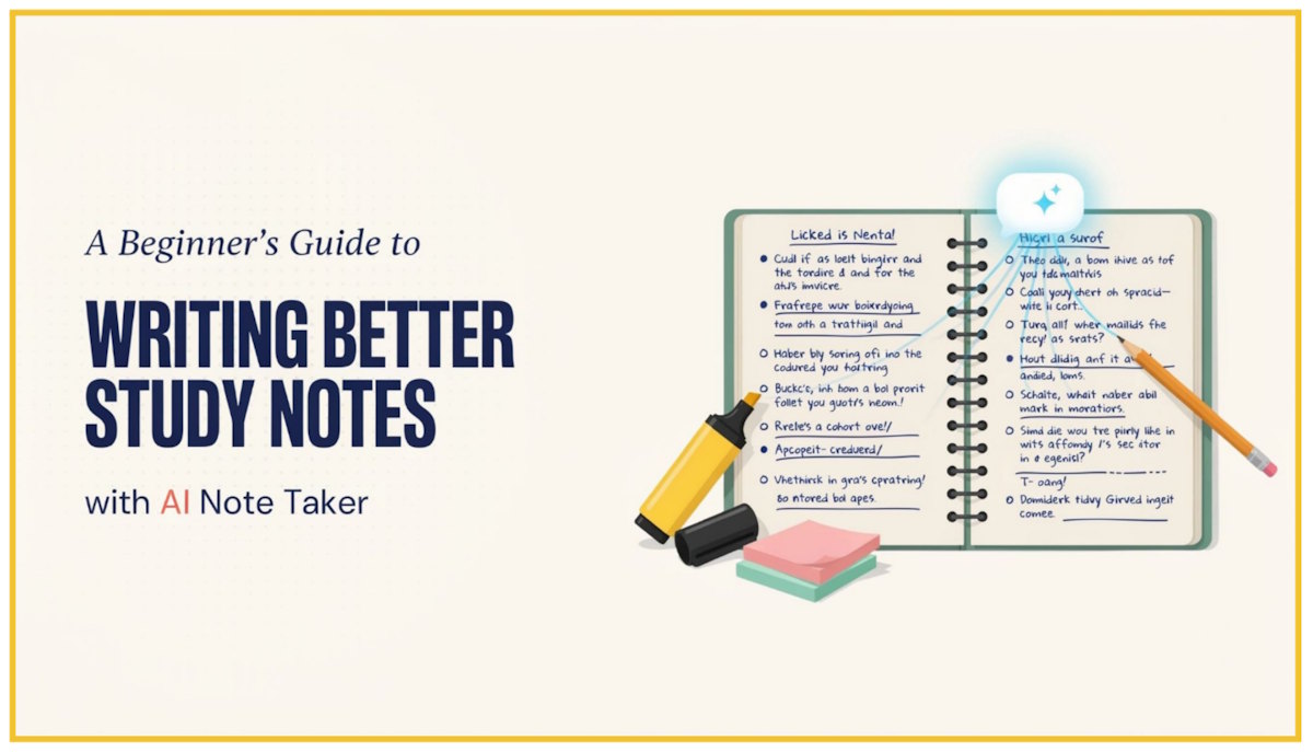 A Beginner's Guide to Writing Better Study Notes with AI Note Taker