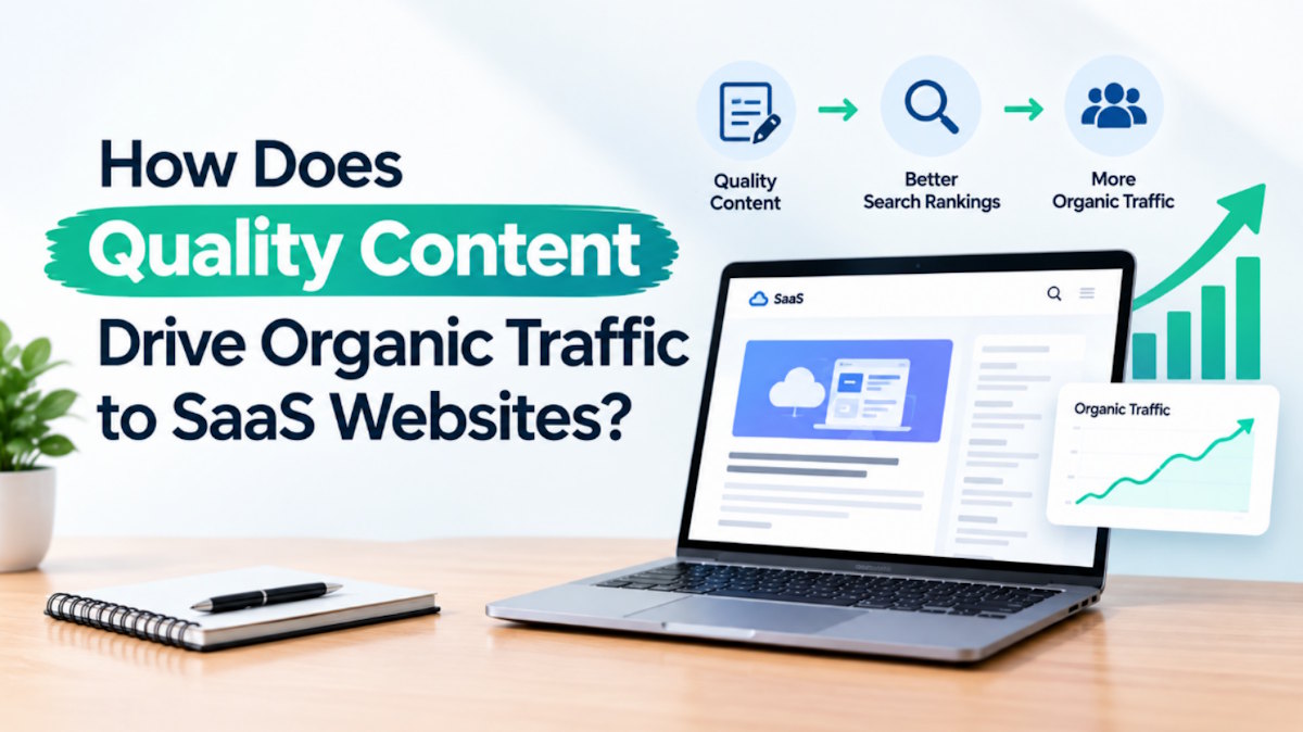 How Does Quality Content Drive Organic Traffic to SaaS Websites?